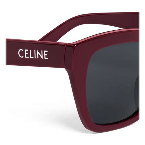 celine monochroms 03 sunglasses in acetate burgundy|LUXURY ACETATE CELINE MONOCHROMS SUNGLASSES .